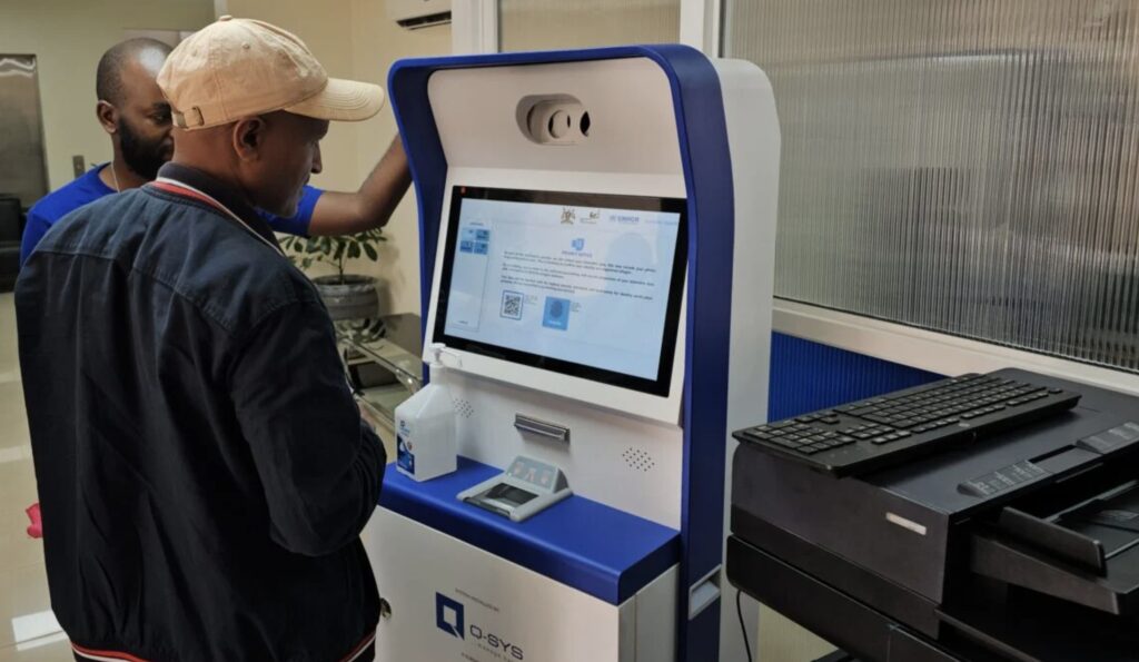 UNHCR’s biometric LISA kiosk enabling self-service refugee identity verification