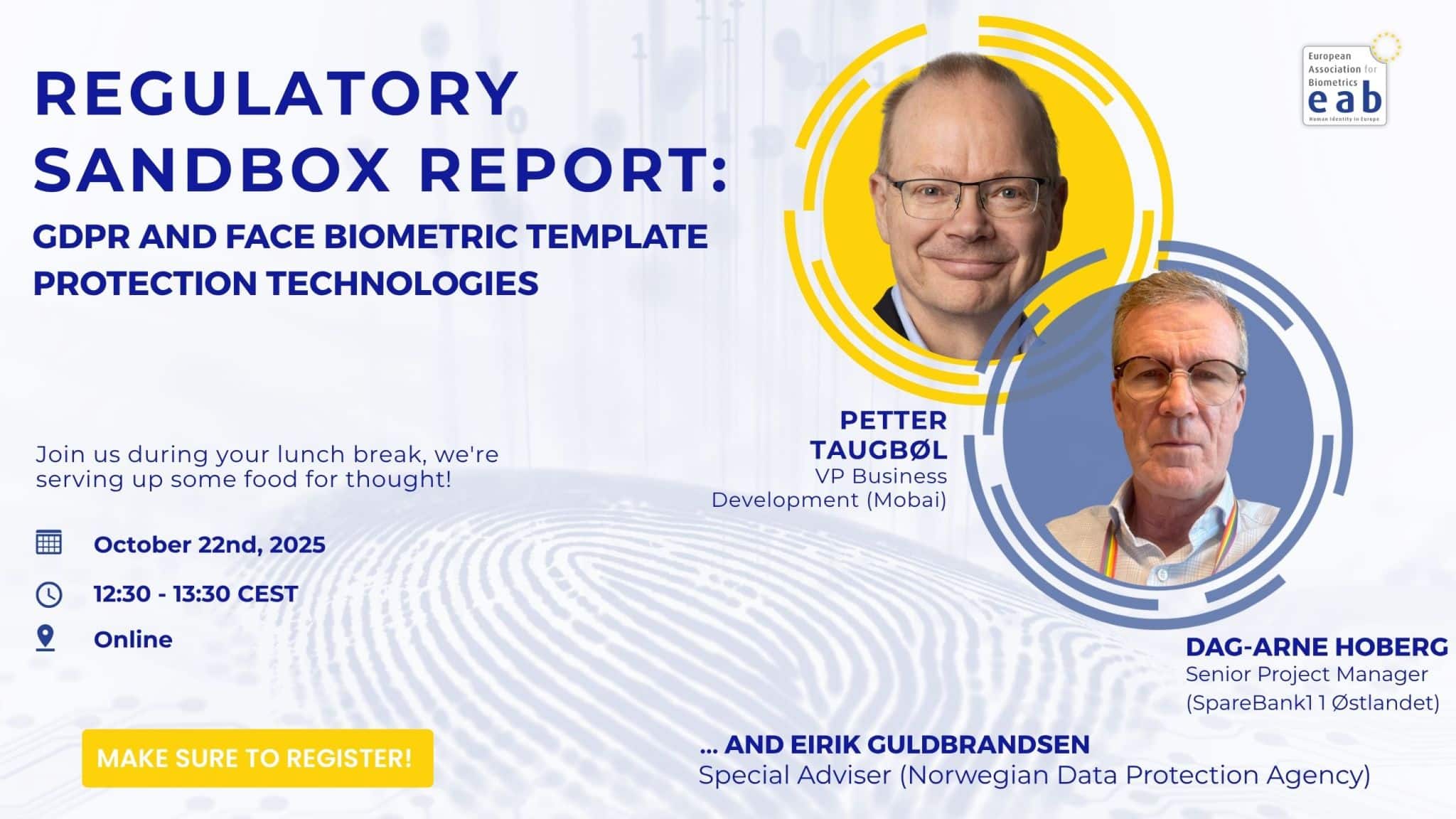 Regulatory Sandbox Report: GDPR and face biometric template protection technologies